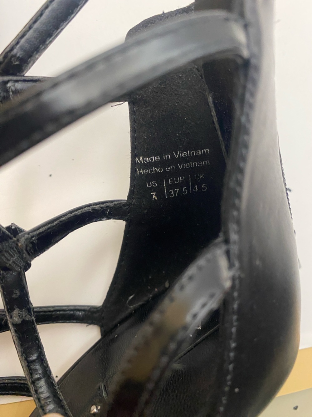 ALDO Kieu Red & Black Cage Heels Size 7 - Picture 4 of 14